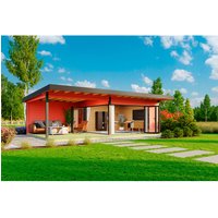 LASITA MAJA Gartenhaus »Domeo«, Holz, BxHxT: 890  x  258,4  x 590 cm (Außenmaße) – rot LASITA MAJA Gartenhaus »Domeo«, Holz, BxHxT: 890  x  258,4  x 590 cm (Außenmaße) – rot