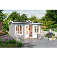 LASITA MAJA Gartenhaus »Kensington«, BxHxT: 292,1 x 239,4 x 292,1 cm (Außenmaß inkl. Dachüberstand), lichtgrau LASITA MAJA Gartenhaus »Kensington«, BxHxT: 292,1 x 239,4 x 292,1 cm (Außenmaß inkl. Dachüberstand), lichtgrau