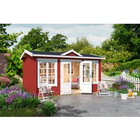 LASITA MAJA Ferienhaus »Kensington«, BxHxT: 292,1 x 239,4 x 292,1 cm (Außenmaß inkl. Dachüberstand), schwedenrot | Holz LASITA MAJA Ferienhaus »Kensington«, BxHxT: 292,1 x 239,4 x 292,1 cm (Außenmaß inkl. Dachüberstand), schwedenrot | Holz