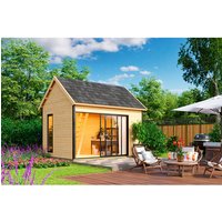 LASITA MAJA Ferienhaus »Murano«, BxHxT: 430 x 364,8 x 336,1 cm, (Außenmaß inkl. Dachüberstand), carbongrau | Holz LASITA MAJA Ferienhaus »Murano«, BxHxT: 430 x 364,8 x 336,1 cm, (Außenmaß inkl. Dachüberstand), carbongrau | Holz