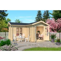 LASITA MAJA Gartenhaus »Portsmouth«, BxHxT: 450 x 245,1 x 447,6 cm (Außenmaß inkl. Dachüberstand), naturbelassen – braun LASITA MAJA Gartenhaus »Portsmouth«, BxHxT: 450 x 245,1 x 447,6 cm (Außenmaß inkl. Dachüberstand), naturbelassen – braun