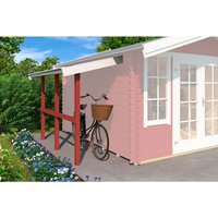 LASITA MAJA Schleppdach, BxT: 220 x 90 cm (Aufstellmaß ), rot | Holz | 1,81 m² LASITA MAJA Schleppdach, BxT: 220 x 90 cm (Aufstellmaß ), rot | Holz | 1,81 m²