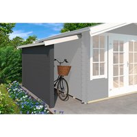 LASITA MAJA Schleppdach, BxT: 280 x 90 cm (Aufstellmaß ), grau | Holz | 2,5 m² LASITA MAJA Schleppdach, BxT: 280 x 90 cm (Aufstellmaß ), grau | Holz | 2,5 m²