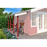 LASITA MAJA Schleppdach, BxT: 280 x 90 cm (Aufstellmaß ), rot LASITA MAJA Schleppdach, BxT: 280 x 90 cm (Aufstellmaß ), rot