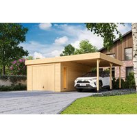 LASITA MAJA Blockgarage »Bahamas«, BxT: 820 x 560 cm (Außenmaß), Holz – rot LASITA MAJA Blockgarage »Bahamas«, BxT: 820 x 560 cm (Außenmaß), Holz – rot