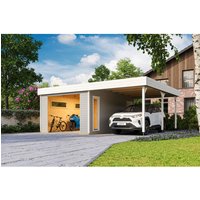 LASITA MAJA Blockgarage »Bahamas«, BxT: 820 x 560 cm (Außenmaß), Holz – grau LASITA MAJA Blockgarage »Bahamas«, BxT: 820 x 560 cm (Außenmaß), Holz – grau