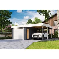 LASITA MAJA Blockgarage »Bahamas«, BxT: 680 x 560 cm (Außenmaß), Holz – grau LASITA MAJA Blockgarage »Bahamas«, BxT: 680 x 560 cm (Außenmaß), Holz – grau