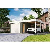 LASITA MAJA Blockgarage »Bahamas«, BxT: 680 x 560 cm (Außenmaß), Holz – gruen LASITA MAJA Blockgarage »Bahamas«, BxT: 680 x 560 cm (Außenmaß), Holz – gruen
