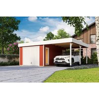 LASITA MAJA Blockgarage »Bahamas«, BxT: 820 x 560 cm (Außenmaß), Holz – rot LASITA MAJA Blockgarage »Bahamas«, BxT: 820 x 560 cm (Außenmaß), Holz – rot