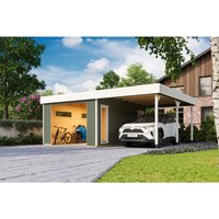 LASITA MAJA Blockgarage »Bahamas«, BxT: 820 x 560 cm (Außenmaß), Holz – gruen LASITA MAJA Blockgarage »Bahamas«, BxT: 820 x 560 cm (Außenmaß), Holz – gruen