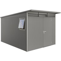BIOHORT Gerätehaus »AvantGarde«, BxHxT: 260 x 222 x 380 cm (Aufstellmaße), Stahl – grau BIOHORT Gerätehaus »AvantGarde«, BxHxT: 260 x 222 x 380 cm (Aufstellmaße), Stahl – grau