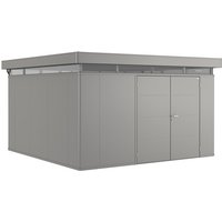 BIOHORT Gerätehaus »CasaNova«, BxHxT: 430 x 250 x 440 cm (Aufstellmaße), Stahl – grau BIOHORT Gerätehaus »CasaNova«, BxHxT: 430 x 250 x 440 cm (Aufstellmaße), Stahl – grau