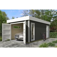 LASITA MAJA Blockgarage »Bahamas«, B: 820 cm (Außenmaß), Holz – gruen LASITA MAJA Blockgarage »Bahamas«, B: 820 cm (Außenmaß), Holz – gruen