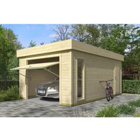 LASITA MAJA Blockgarage »Bahamas«, B: 360 cm (Außenmaß), Holz – rot LASITA MAJA Blockgarage »Bahamas«, B: 360 cm (Außenmaß), Holz – rot