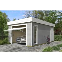LASITA MAJA Blockgarage »Bahamas«, B: 360 cm (Außenmaß), Holz – grau LASITA MAJA Blockgarage »Bahamas«, B: 360 cm (Außenmaß), Holz – grau