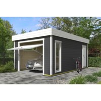 LASITA MAJA Blockgarage »Bahamas«, B: 820 cm (Außenmaß), Holz – grau LASITA MAJA Blockgarage »Bahamas«, B: 820 cm (Außenmaß), Holz – grau