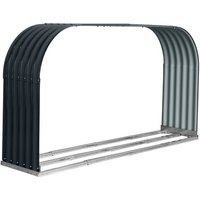 Westmann Kaminholzregal »Hajo«, BxHxT: 212 x 111 x 46 cm, Stahlblech – grau (Rabatt: 16 %) Westmann Kaminholzregal »Hajo«, BxHxT: 212 x 111 x 46 cm, Stahlblech – grau (Rabatt: 16 %)