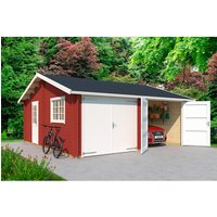 LASITA MAJA Blockgarage »Falkland«, BxT: 628,6 x 635 cm (Außenmaß), Holz – rot LASITA MAJA Blockgarage »Falkland«, BxT: 628,6 x 635 cm (Außenmaß), Holz – rot