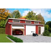 LASITA MAJA Blockgarage »Hawaii«, BxT: 820 x 579,6 cm (Außenmaß), Holz – grau LASITA MAJA Blockgarage »Hawaii«, BxT: 820 x 579,6 cm (Außenmaß), Holz – grau