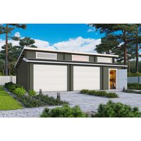 LASITA MAJA Blockgarage »Hawaii«, BxT: 820 x 579,6 cm (Außenmaß), Holz – gruen LASITA MAJA Blockgarage »Hawaii«, BxT: 820 x 579,6 cm (Außenmaß), Holz – gruen