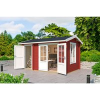 LASITA MAJA Gartenhaus »Wrexham«, BxHxT: 430 x 250,8 x 283,5 cm, (Außenmaß inkl. Dachüberstand), schwedenrot LASITA MAJA Gartenhaus »Wrexham«, BxHxT: 430 x 250,8 x 283,5 cm, (Außenmaß inkl. Dachüberstand), schwedenrot