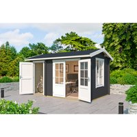 LASITA MAJA Gartenhaus »Wrexham«, BxHxT: 430 x 250,8 x 283,5 cm, (Außenmaß inkl. Dachüberstand), carbongrau LASITA MAJA Gartenhaus »Wrexham«, BxHxT: 430 x 250,8 x 283,5 cm, (Außenmaß inkl. Dachüberstand), carbongrau