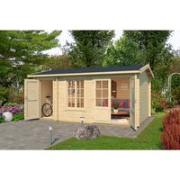 LASITA MAJA Gartenhaus »Wrexham«, BxHxT: 525 x 250,8 x 350,8 cm (Außenmaß inkl. Dachüberstand), naturbelassen – braun LASITA MAJA Gartenhaus »Wrexham«, BxHxT: 525 x 250,8 x 350,8 cm (Außenmaß inkl. Dachüberstand), naturbelassen – braun