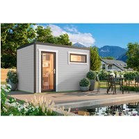 LASITA MAJA Gartenhaus »Sardinia«, BxHxT: 350 x 239,4 x 250 cm (Außenmaß inkl. Dachüberstand), lichtgrau LASITA MAJA Gartenhaus »Sardinia«, BxHxT: 350 x 239,4 x 250 cm (Außenmaß inkl. Dachüberstand), lichtgrau