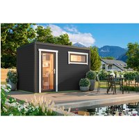LASITA MAJA Gartenhaus »Sardinia«, BxHxT: 350 x 239,4 x 250 cm (Außenmaß inkl. Dachüberstand), carbongrau | Holz LASITA MAJA Gartenhaus »Sardinia«, BxHxT: 350 x 239,4 x 250 cm (Außenmaß inkl. Dachüberstand), carbongrau | Holz