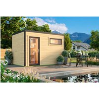 LASITA MAJA Gartenhaus »Sardinia«, BxHxT: 350 x 239,4 x 250 cm, (Außenmaß inkl. Dachüberstand), naturbelassen – braun LASITA MAJA Gartenhaus »Sardinia«, BxHxT: 350 x 239,4 x 250 cm, (Außenmaß inkl. Dachüberstand), naturbelassen – braun