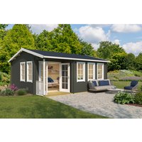 LASITA MAJA Blockbohlenhaus »Sri Lanka«, BxHxT: 600 x 285 x 321,8 cm (Außenmaß inkl. Dachüberstand), grün - gruen |  Holz LASITA MAJA Blockbohlenhaus »Sri Lanka«, BxHxT: 600 x 285 x 321,8 cm (Außenmaß inkl. Dachüberstand), grün - gruen |  Holz