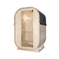 Fasssauna, Outdoor Sauna CUBE S – braun Fasssauna, Outdoor Sauna CUBE S – braun