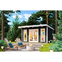 LASITA MAJA Gartenhaus »Sicily«, BxHxT: 430 x 228 x 440 cm, (Außenmaß inkl. Dachüberstand), carbongrau | Holz LASITA MAJA Gartenhaus »Sicily«, BxHxT: 430 x 228 x 440 cm, (Außenmaß inkl. Dachüberstand), carbongrau | Holz