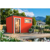 LASITA MAJA Gartenhaus »Sardinia«, BxHxT: 350 x 239,4 x 250 cm (Außenmaß inkl. Dachüberstand), schwedenrot LASITA MAJA Gartenhaus »Sardinia«, BxHxT: 350 x 239,4 x 250 cm (Außenmaß inkl. Dachüberstand), schwedenrot