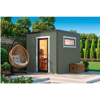 LASITA MAJA Gartenhaus »Sardinia«, BxHxT: 250 x 239,4 x 250 cm (Außenmaß inkl. Dachüberstand), grüngrau - gruen | Holz LASITA MAJA Gartenhaus »Sardinia«, BxHxT: 250 x 239,4 x 250 cm (Außenmaß inkl. Dachüberstand), grüngrau - gruen | Holz