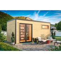 LASITA MAJA Blockbohlenhaus | Gartenhaus aus Holz | Fertighaus »Sardinia«, BxHxT: 500 x 239,4 x 250 cm (Außenmaß inkl. Dachüberstand), naturbelassen – braun LASITA MAJA Blockbohlenhaus | Gartenhaus aus Holz | Fertighaus »Sardinia«, BxHxT: 500 x 239,4 x 250 cm (Außenmaß inkl. Dachüberstand), naturbelassen – braun