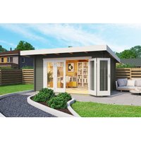 LASITA MAJA Gartenhaus »Sussex«, BxHxT: 450 x 239,4 x 410 cm (Außenmaß inkl. Dachüberstand), grüngrau - gruen |  Holz LASITA MAJA Gartenhaus »Sussex«, BxHxT: 450 x 239,4 x 410 cm (Außenmaß inkl. Dachüberstand), grüngrau - gruen |  Holz