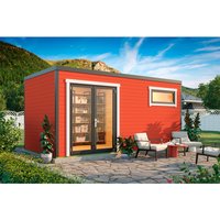 LASITA MAJA Blockbohlenhaus »Sardinia«, BxHxT: 500 x 239,4 x 250 cm (Außenmaß inkl. Dachüberstand), rot | Holz LASITA MAJA Blockbohlenhaus »Sardinia«, BxHxT: 500 x 239,4 x 250 cm (Außenmaß inkl. Dachüberstand), rot | Holz