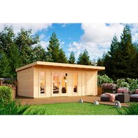 LASITA MAJA Gartenhaus »Sicily«, BxHxT: 595 x 228 x 440 cm (Außenmaß inkl. Dachüberstand), naturbelassen – braun LASITA MAJA Gartenhaus »Sicily«, BxHxT: 595 x 228 x 440 cm (Außenmaß inkl. Dachüberstand), naturbelassen – braun