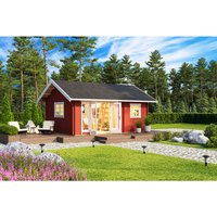 LASITA MAJA Gartenhaus »Caroline«, BxHxT: 675 x 330,6 x 489,9 cm, (Außenmaß inkl. Dachüberstand), schwedenrot LASITA MAJA Gartenhaus »Caroline«, BxHxT: 675 x 330,6 x 489,9 cm, (Außenmaß inkl. Dachüberstand), schwedenrot