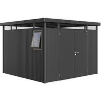 BIOHORT Gerätehaus »Highline Windowedition«, Gr. H6, dunkelgrau-metallic, Doppeltür BIOHORT Gerätehaus »Highline Windowedition«, Gr. H6, dunkelgrau-metallic, Doppeltür