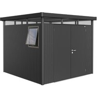 BIOHORT Gerätehaus »Highline Windowedition«, Gr. H4, dunkelgrau-metallic, Doppeltür BIOHORT Gerätehaus »Highline Windowedition«, Gr. H4, dunkelgrau-metallic, Doppeltür