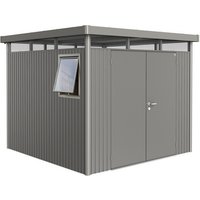 BIOHORT Gerätehaus »Highline Windowedition«, Gr. H4, quarzgrau-metallic, Doppeltür BIOHORT Gerätehaus »Highline Windowedition«, Gr. H4, quarzgrau-metallic, Doppeltür