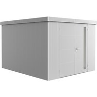 BIOHORT Gerätehaus »Neo«, Metall, BxT: 292 x 348 cm (Außenmaße inkl. Dachüberstand) – silberfarben | Fichte | 10,16 m² BIOHORT Gerätehaus »Neo«, Metall, BxT: 292 x 348 cm (Außenmaße inkl. Dachüberstand) – silberfarben | Fichte | 10,16 m²