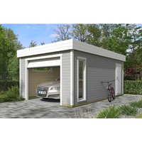 LASITA MAJA Blockgarage »Bahamas«, B: 820 cm (Außenmaß), Holz – grau LASITA MAJA Blockgarage »Bahamas«, B: 820 cm (Außenmaß), Holz – grau