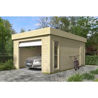 LASITA MAJA Blockgarage »Bahamas«, B: 820 cm (Außenmaß), Holz – braun LASITA MAJA Blockgarage »Bahamas«, B: 820 cm (Außenmaß), Holz – braun