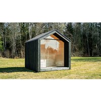 Saunahaus »Luua«, 9,0 Kompakt, ThermoWood – schwarz Saunahaus »Luua«, 9,0 Kompakt, ThermoWood – schwarz