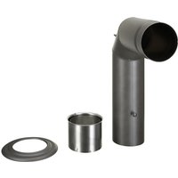 FIREFIX® Winkelrauchrohr, ØxL: 15 x 45 cm, Stärke: 2 mm, Stahl – grau (Rabatt: 6 %) FIREFIX® Winkelrauchrohr, ØxL: 15 x 45 cm, Stärke: 2 mm, Stahl – grau (Rabatt: 6 %)