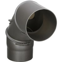 FIREFIX® Rohrbogen, ØxL: 12 x 45 cm, Stärke: 2 mm, Stahl – grau FIREFIX® Rohrbogen, ØxL: 12 x 45 cm, Stärke: 2 mm, Stahl – grau