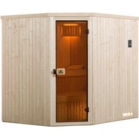 WEKA Ecksauna »Varberg 2«, BxHxT: 194 x 199 x 177 cm – beige WEKA Ecksauna »Varberg 2«, BxHxT: 194 x 199 x 177 cm – beige